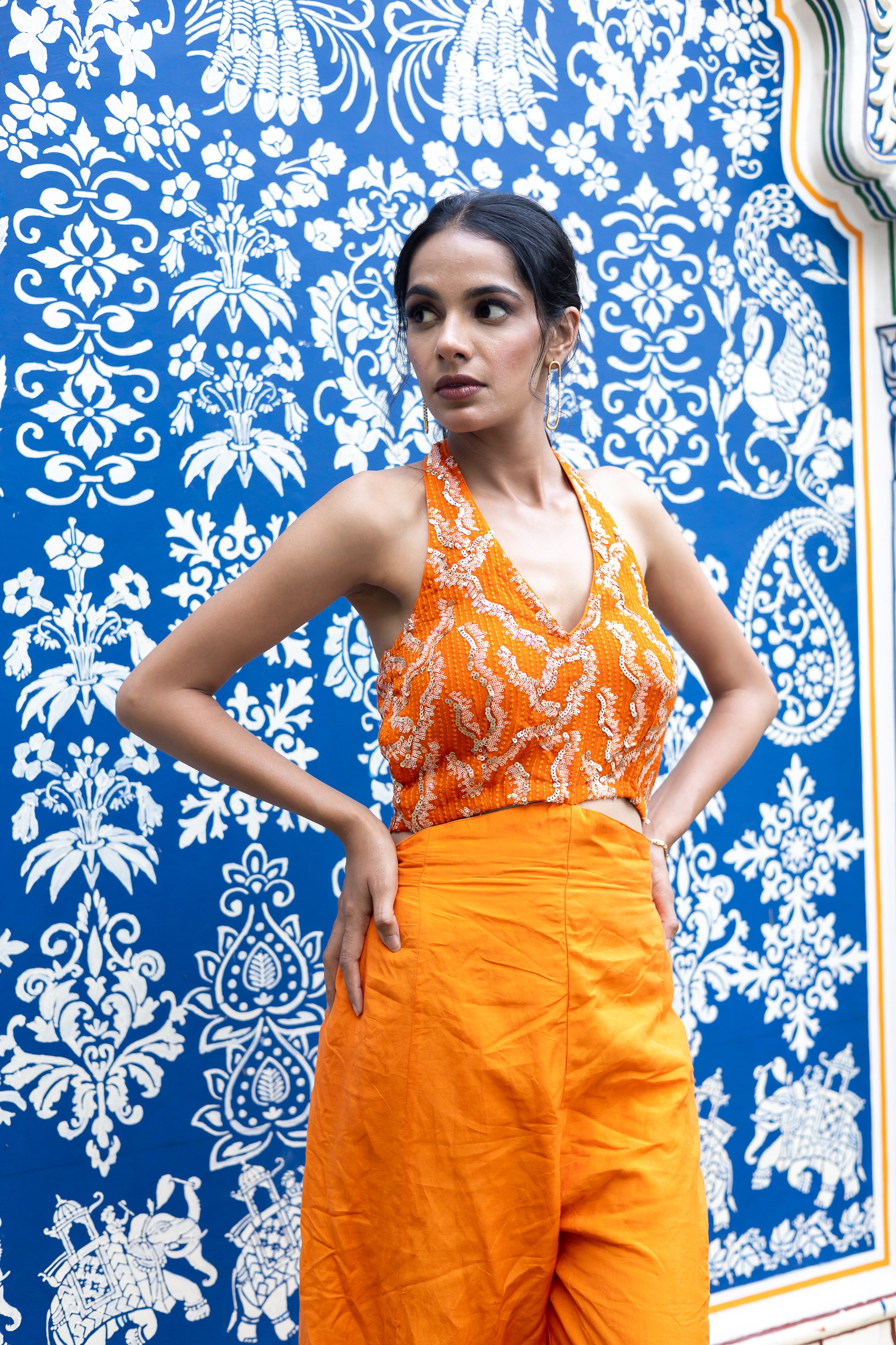 The Mandarin shimmer jumpsuit