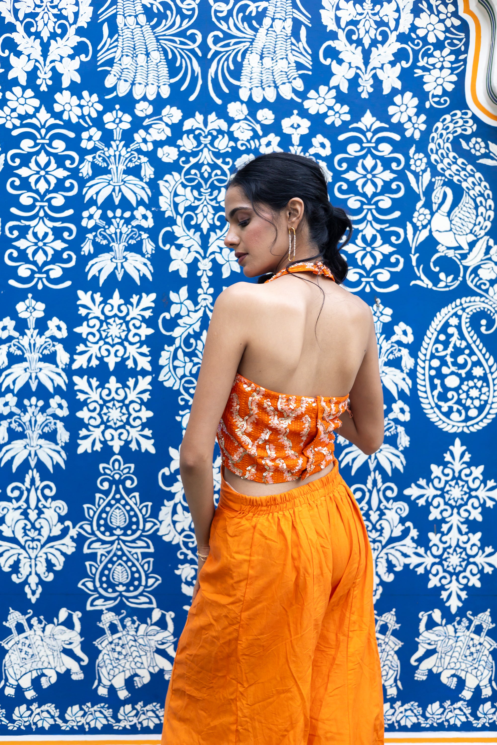 The Mandarin shimmer jumpsuit