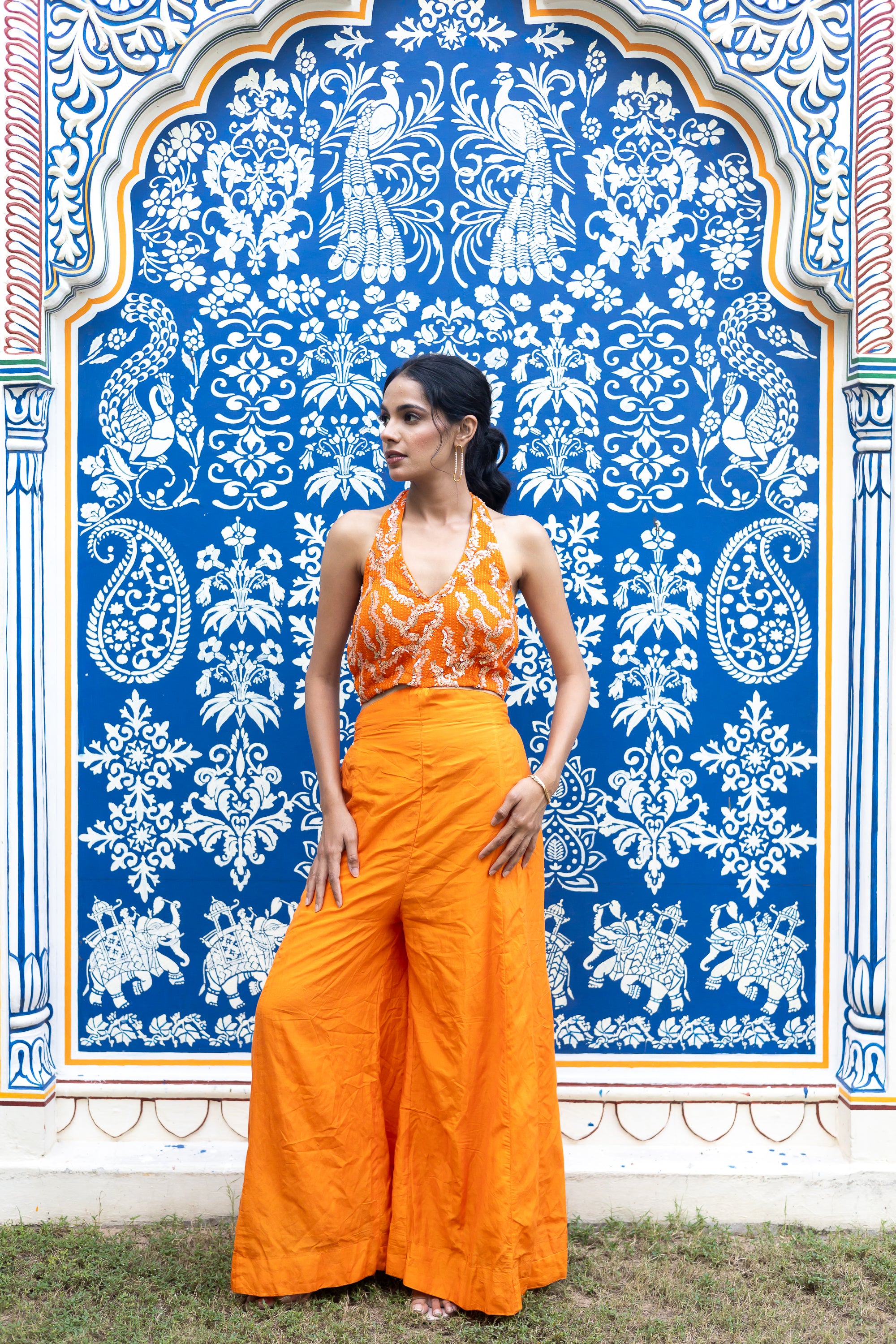 The Mandarin shimmer jumpsuit